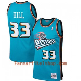 NBA Detroit Pistons Trikot Grant Hill 33 Hardwood Classics Blau Swingman - Herren